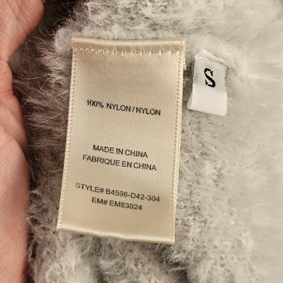 Bella Dahl Light White and Grey Leopard Print Sweater Sz S - Picture 9 of 11